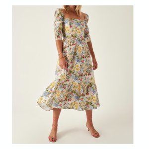 NWT REFORMATION Cyprus Dress Countryside Print